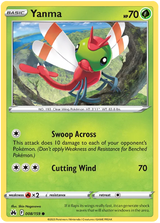 Yanma Crown Zenith Pokemon Card Single
