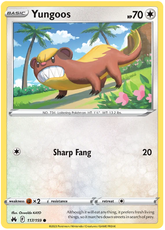 Yungoos Crown Zenith Pokemon Card Single