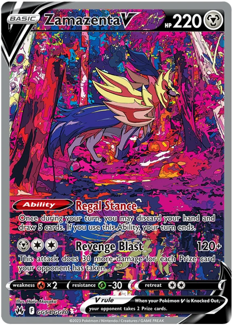 Zamazenta V Crown Zenith Galarian Gallery Pokemon Card Single