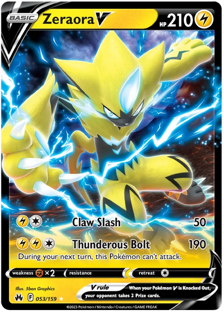 Zeraora V Crown Zenith Pokemon Card Single