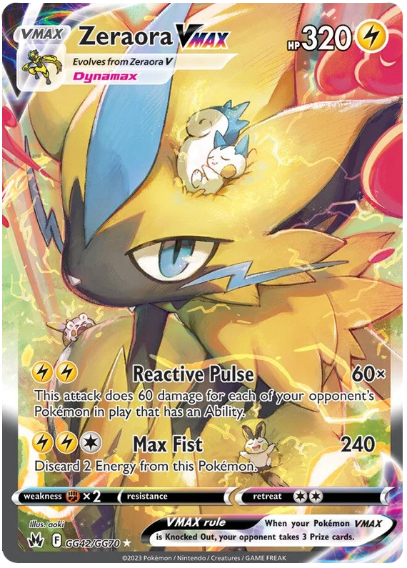 Zeraora VMAX Crown Zenith Galarian Gallery Pokemon Card Single