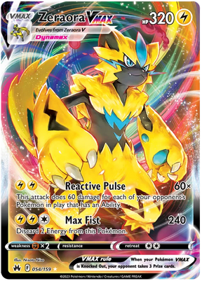 Zeraora VMAX Crown Zenith Pokemon Card Single