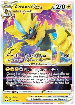 Zeraora VSTAR Crown Zenith Pokemon Card Single